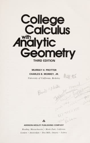 Tapa de College calculus with analytic geometry