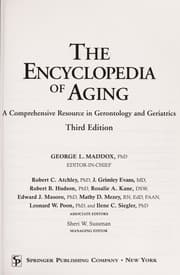 Tapa de The encyclopedia of aging