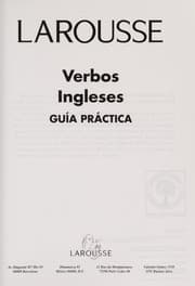 Tapa de Larousse verbos ingleses