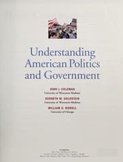 Tapa de Understanding American poliltics and government