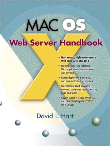 Tapa de MAC OS X Web Server Handbook