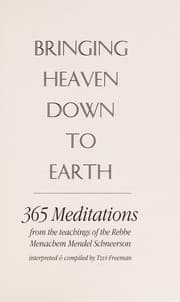 Tapa de Bringing down to earth : 365 meditations