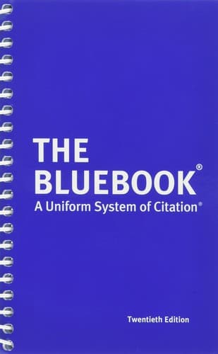 Tapa de The Bluebook