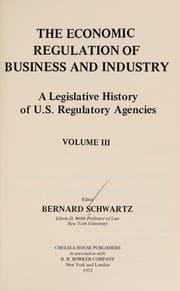 Tapa de The economic regulation of business and industry