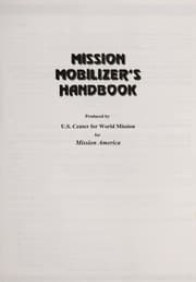 Tapa de Mission mobilizer's handbook