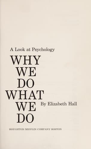 Tapa de Why we do what we do