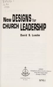 Tapa de New Designs for Church Leadership