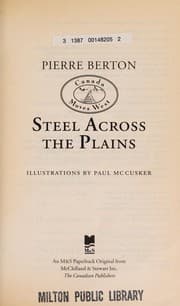 Tapa de Steel Across the Plains