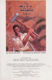 Tapa de The tall tale of John Henry
