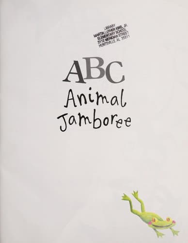 Tapa de ABC animal jamboree