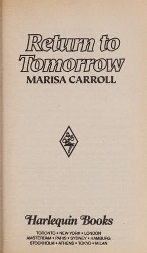 Tapa de Return to Tomorrow