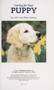 Tapa de Caring for your puppy