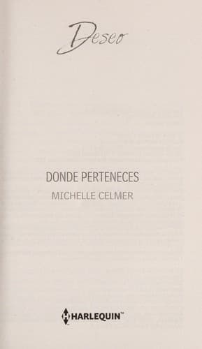 Tapa de Donde perteneces