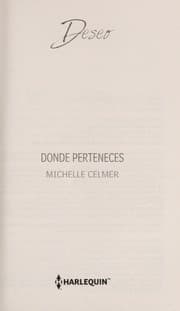 Tapa de Donde perteneces