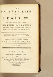 Tapa de The private life of Lewis XV