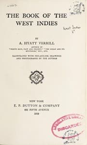 Tapa de The book of the West Indies
