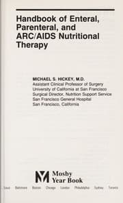 Tapa de Handbook of enteral, parenteral, and ARC/AIDS nutritional therapy
