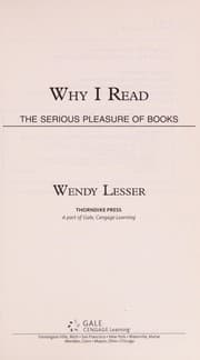 Tapa de Why I read