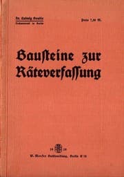 Tapa de Bausteine zur Räteverfassung