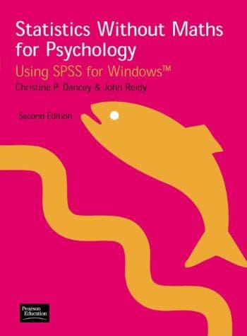 Tapa de Statistics without maths for psychology