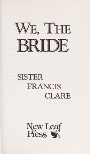 Tapa de We, the bride