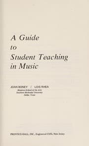 Tapa de A guide to student teaching in music