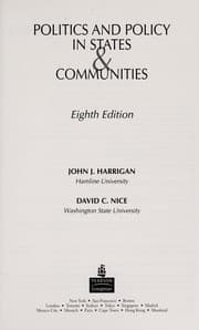 Tapa de Politics and policy in states & communities