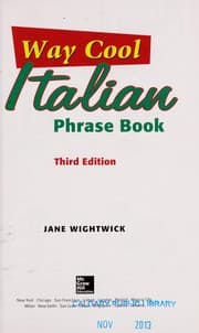 Tapa de Way cool Italian phrase book