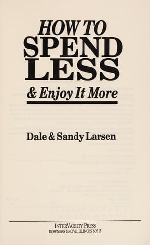 Tapa de How to spend less & enjoy it more