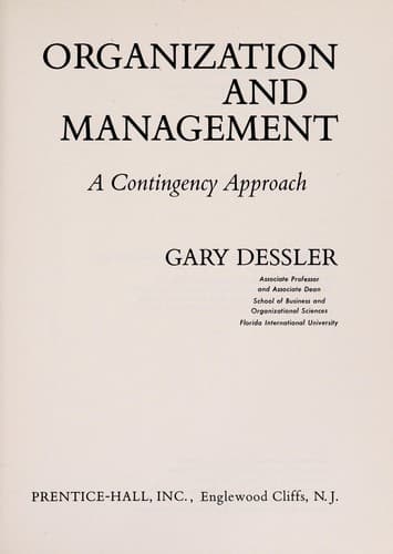 Tapa de Organization and management
