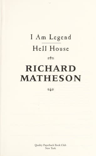 Tapa de I Am Legend - Hell House