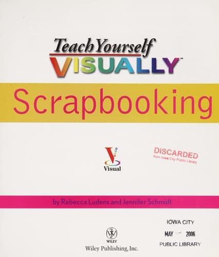 Tapa de Teach yourself visually scrapbooking