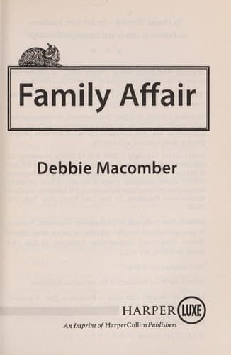 Tapa de Family affair