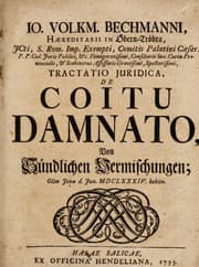 Tapa de Tractatio juridica, de coitu damnato von sündlichen Vermischungen