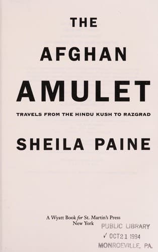 Tapa de The Afghan amulet