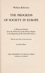 Tapa de The progress of society in Europe