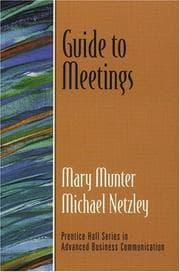Tapa de Guide to meetings