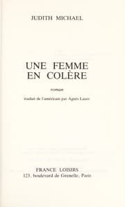 Tapa de Une femme en colere