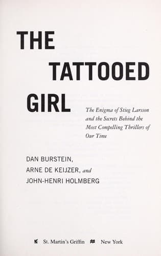 Tapa de The tattooed girl