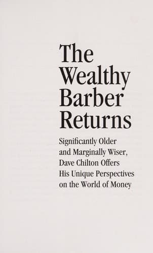 Tapa de The Wealthy Barber Returns