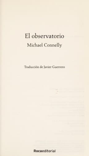 Tapa de El observatorio