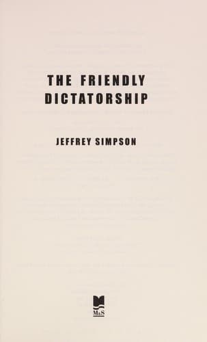 Tapa de The friendly dictatorship