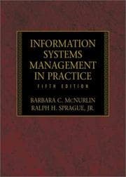Tapa de Information systems management in practice