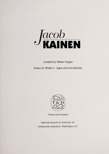 Tapa de Jacob Kainen
