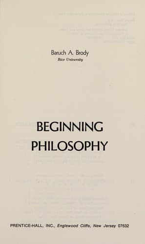 Tapa de Beginning philosophy