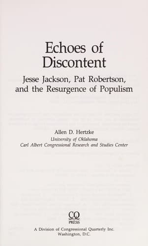 Tapa de Echoes of discontent