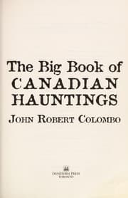Tapa de The big book of Canadian hauntings