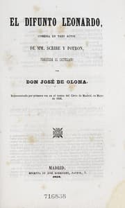 Tapa de El difunto Leonardo
