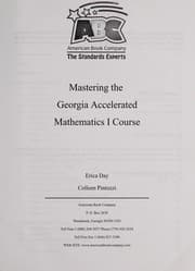 Tapa de Mastering the Georgia accelerated mathematics I course
