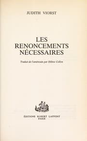 Tapa de Les renoncements necessaires